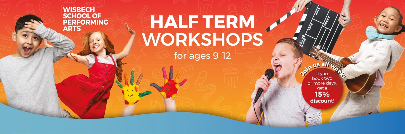 
          October Half Term Workshops - 9 to 12 Years
        